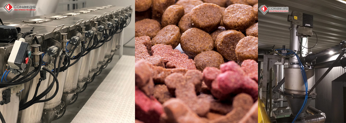 Piab conveys micro additives in Conberg solution for petfood production