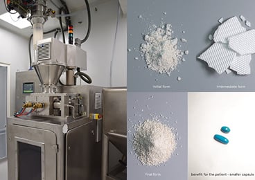 Tradichem utiliza transportadores por vacío Piab para miniaturizar los principios activos farmacéuticos