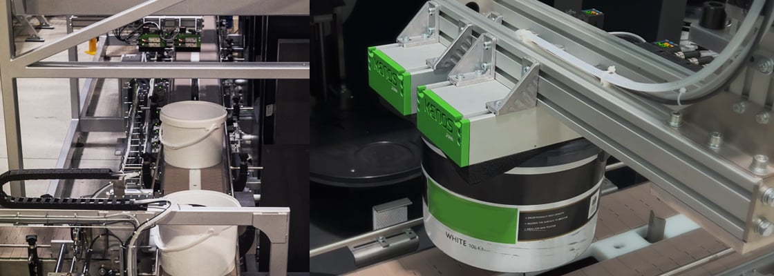 Korzystając z chwytaków piankowych Kenos® KVG120 Piab, firma Dromont Group zaprojektowała skuteczny system pick-and-place (podnoszenia i umieszczania) na linii produkcyjnej farb dużego brytyjskiego przedsiębiorstwa chemicznego.