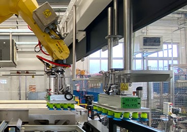 Europeiskt multinationellt företag fördubblar produktionen av tomatsås med Piab-Kenos-setup