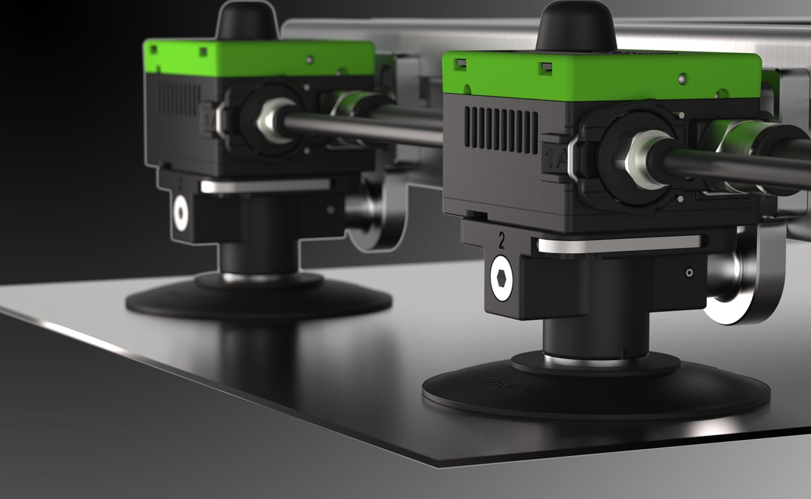 Bild som visar Piabs vakuumgeneratorer