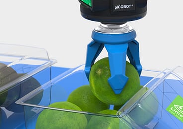 Handling fruit with Piabs new soft gripper - piSOFTGRIP®