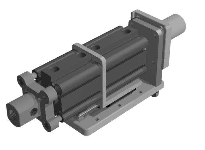 BVAE32-DHG3020-25 Movable vacuum unit with double stroke guided