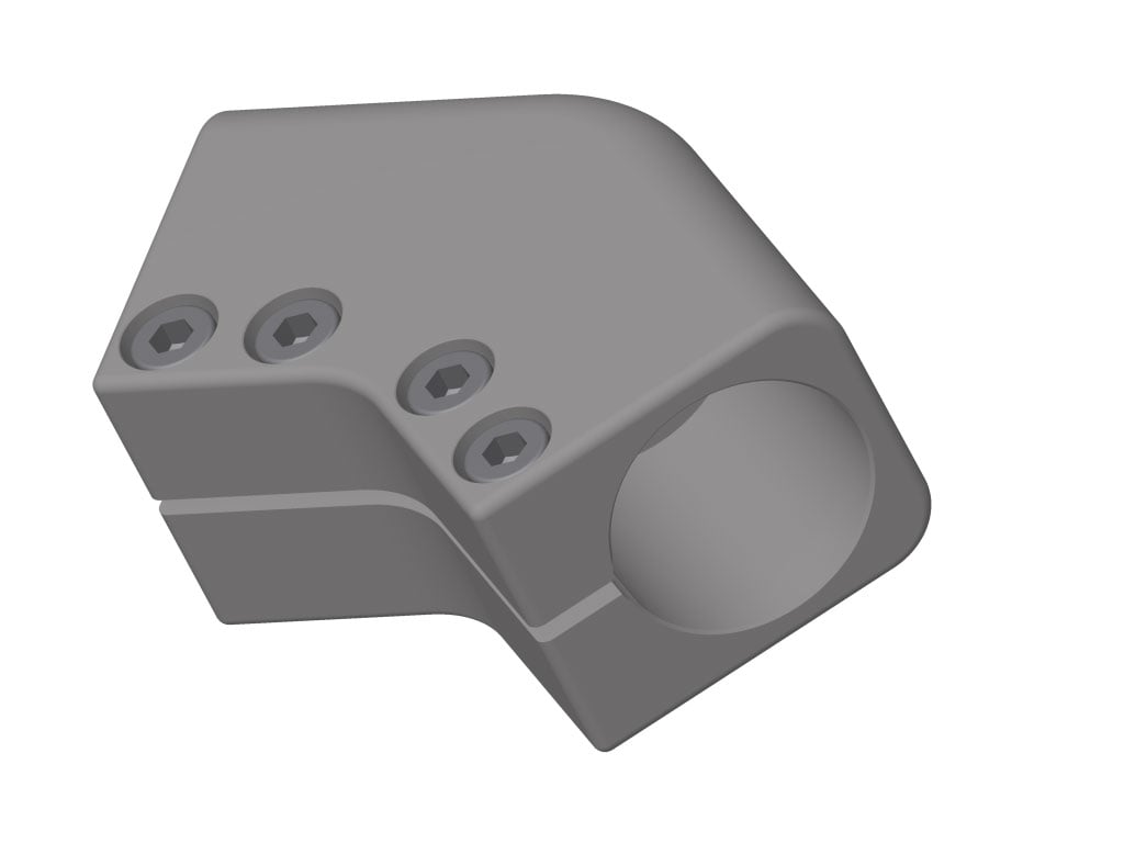 WK45-40-40 Elbow clamp, 45°
