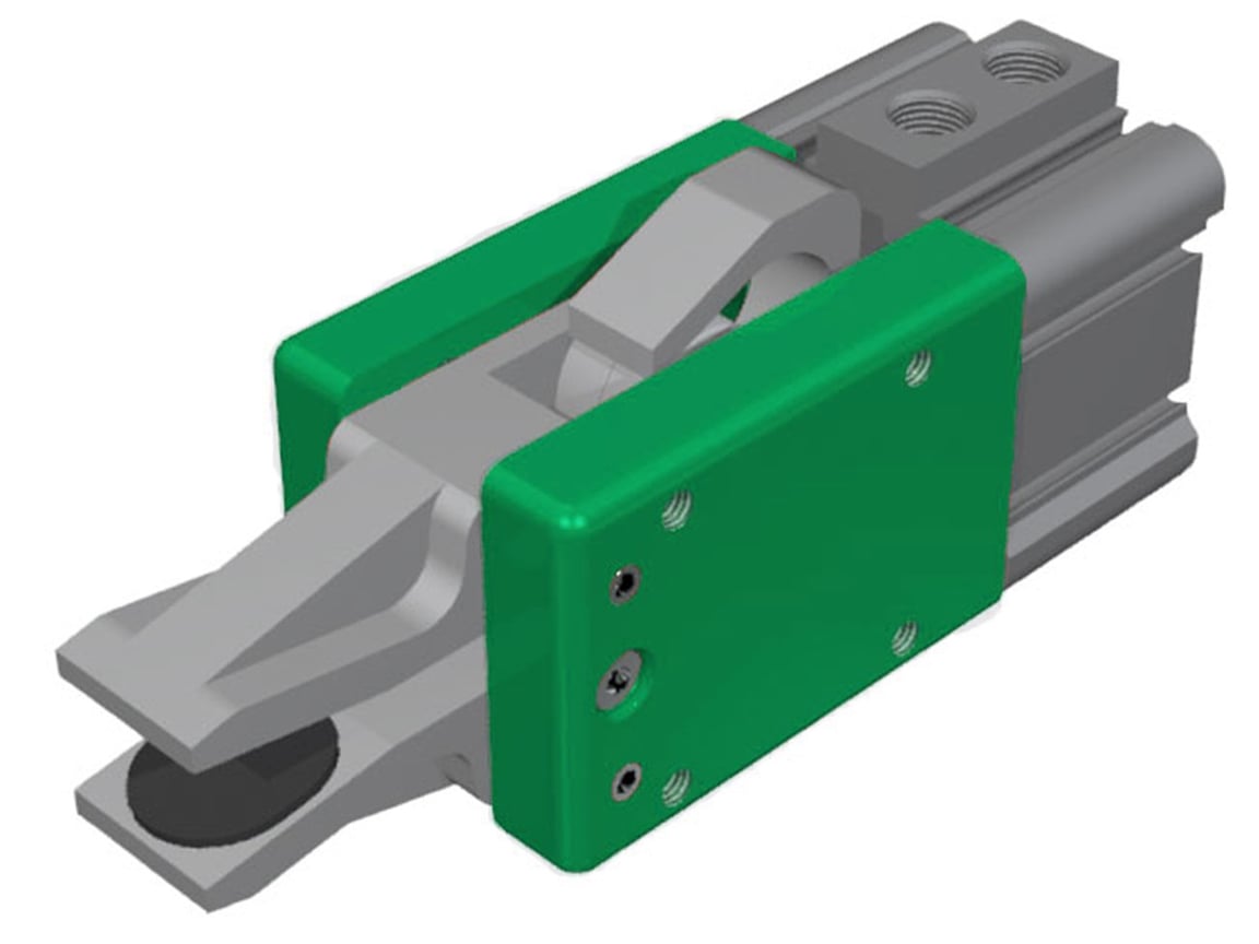 GZ32-AS50-60-60 Greifzange mit gummierten Backen