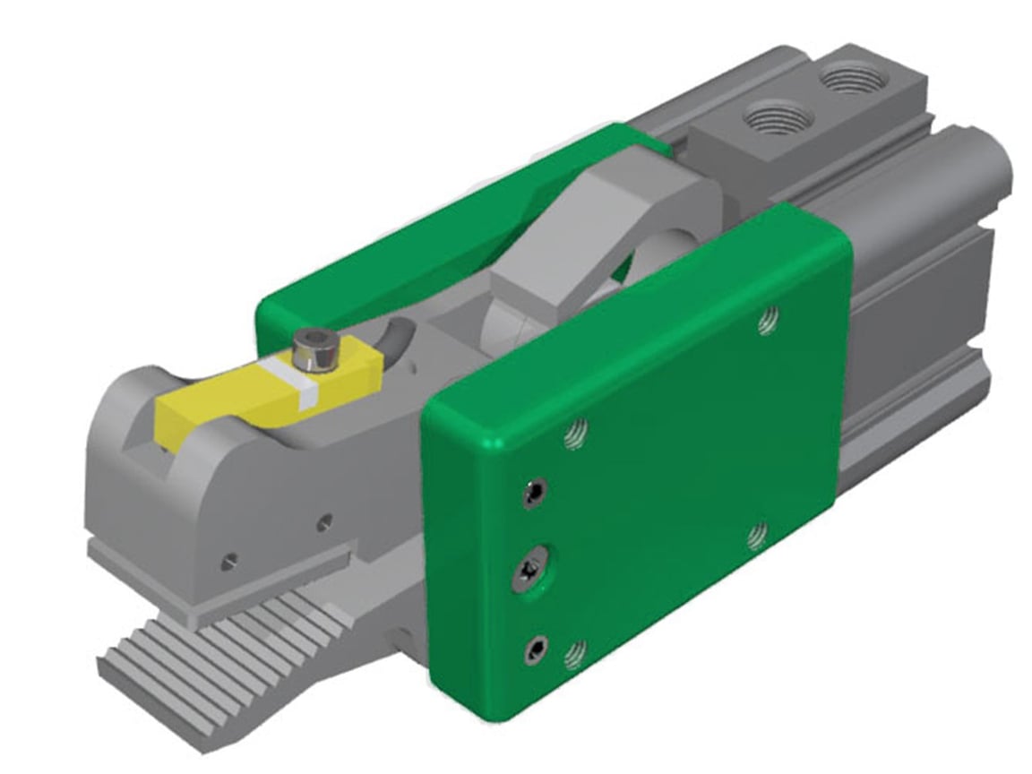 GZ32-AS50-10-95 Greifzange mit Standardbacke und Sensorbacke