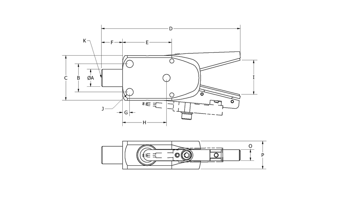 GRZ 10-12 NPC-P8 Sprue/Part Plier with nitril padded jaws and PNP sensor with plug - 2