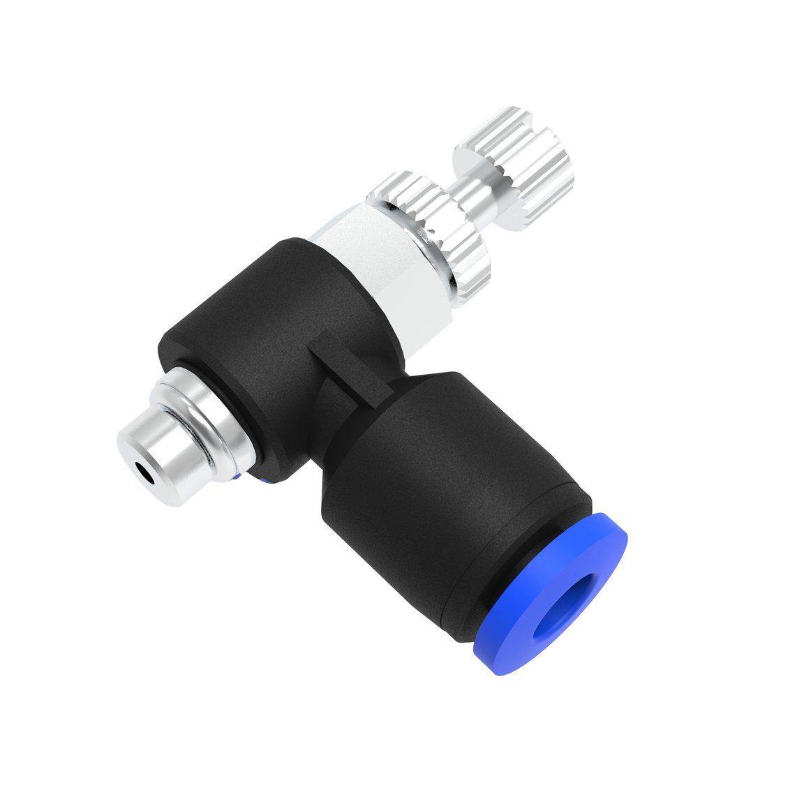 WEVD-M5-4 Elbow screwed joint with exhaust air throttling