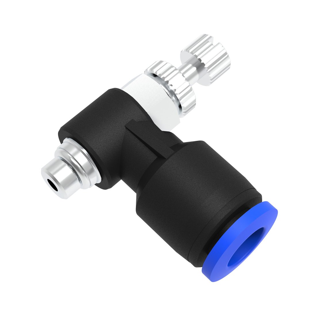 WEVD-M5-6 Elbow screwed joint with exhaust air throttling - 1