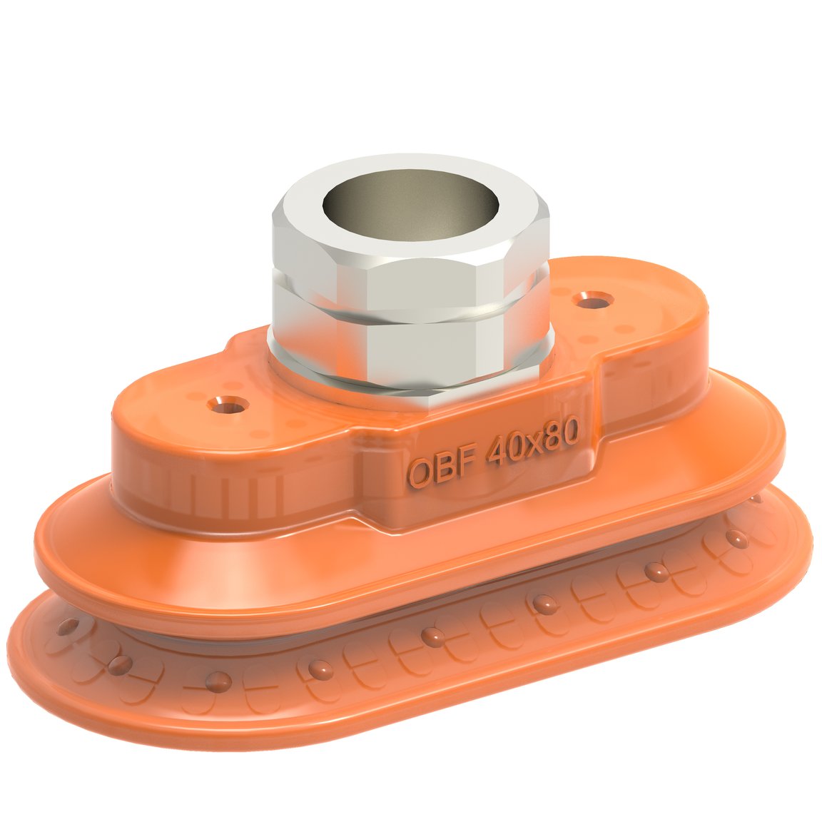 Ventosa OBF40X80P Poliuretano 60, 3/8" NPT hembra - 1