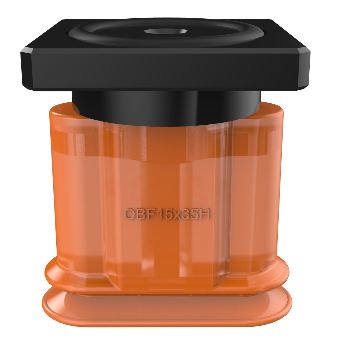Suction cup OBF15x35P H Polyurethane 60, T-slot