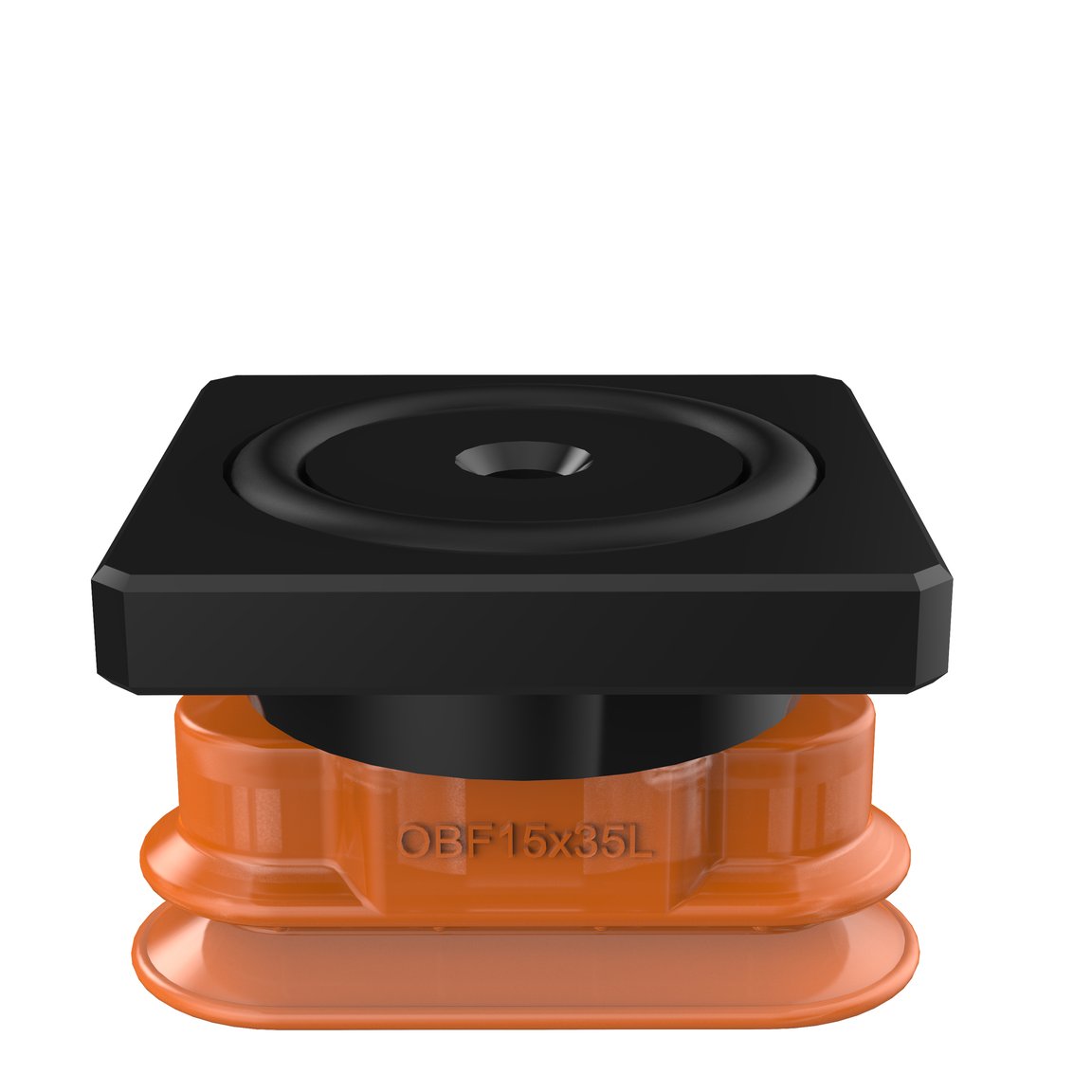 Suction cup OBF15x35P L Polyurethane 60, T-slot
