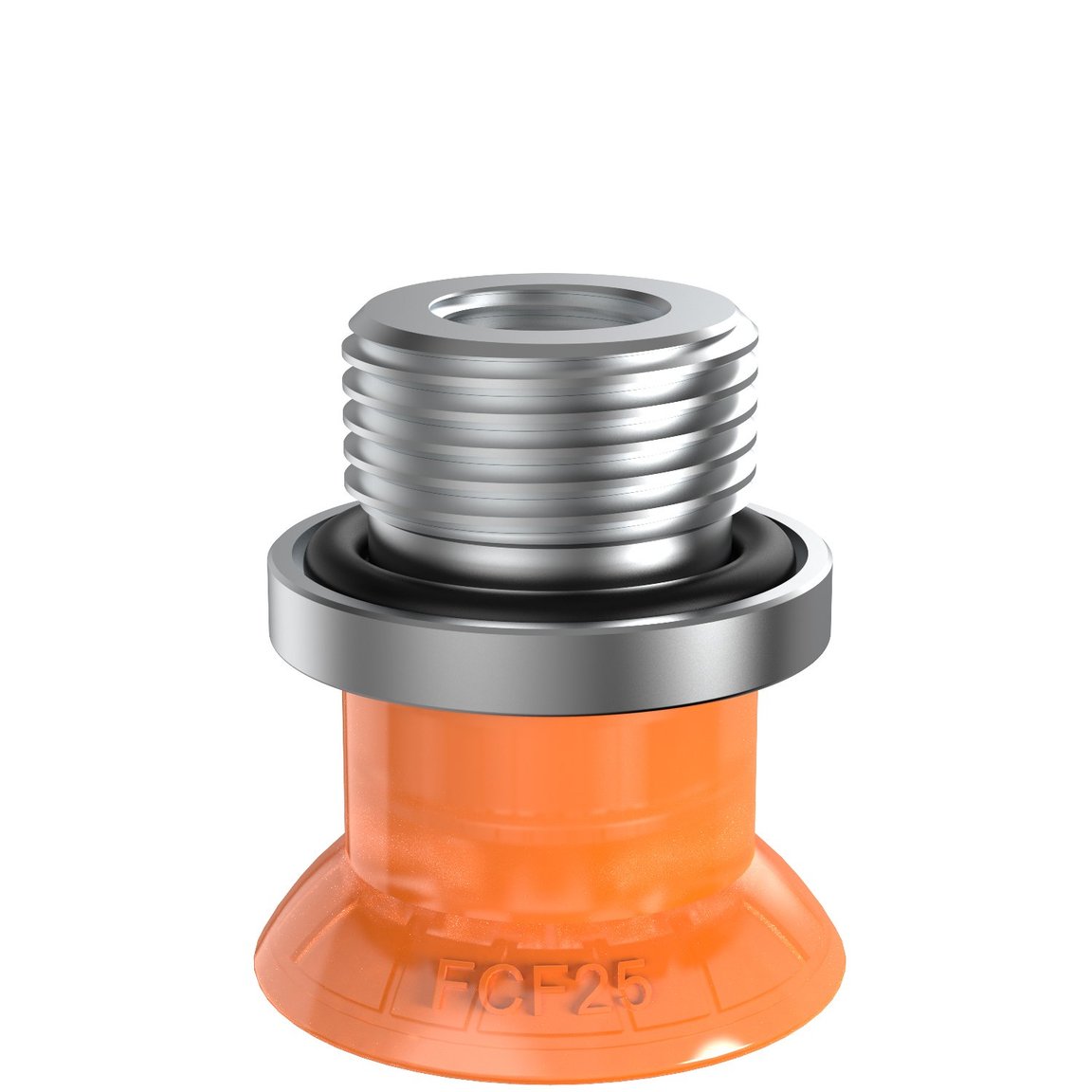 Saugnapf FCF25P Polyurethan 55/60, G3/8" Aussengewinde, 1/8" NPSF Innengewinde - 1