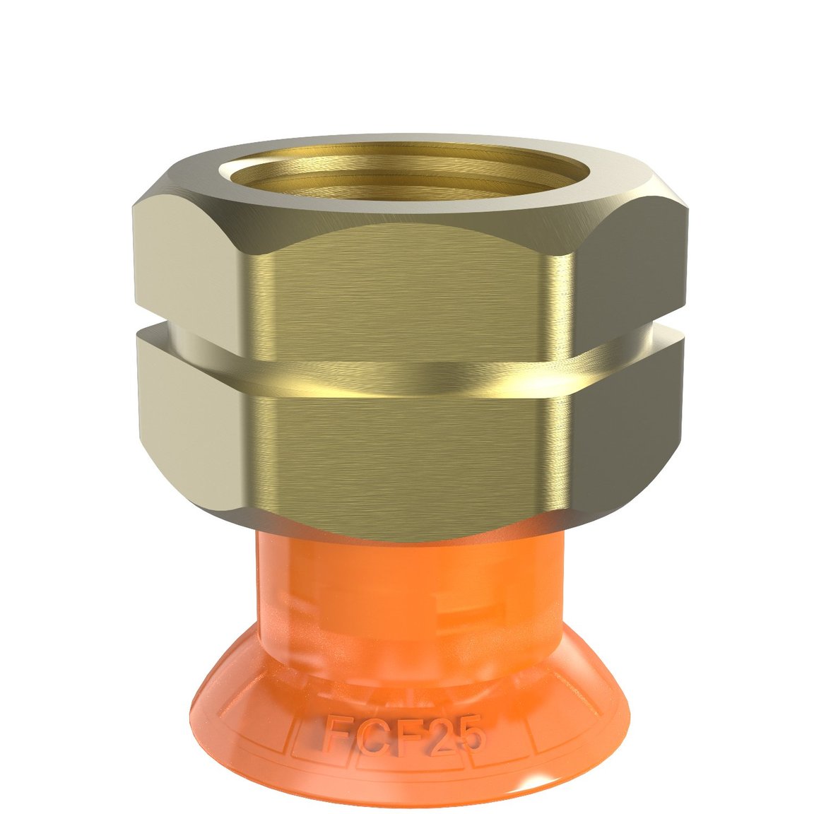 Suction cup FCF25P Polyurethane 55/60, 3/8" NPT female - 1