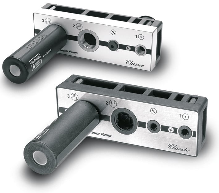 Pompe à vide CLASSIC H40, plaque de raccordement en composite PPS (D), joints Viton® - 1