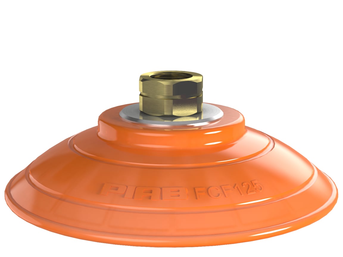 Suction cup FCF125P Polyurethane 55/60, 3/8" NPT female