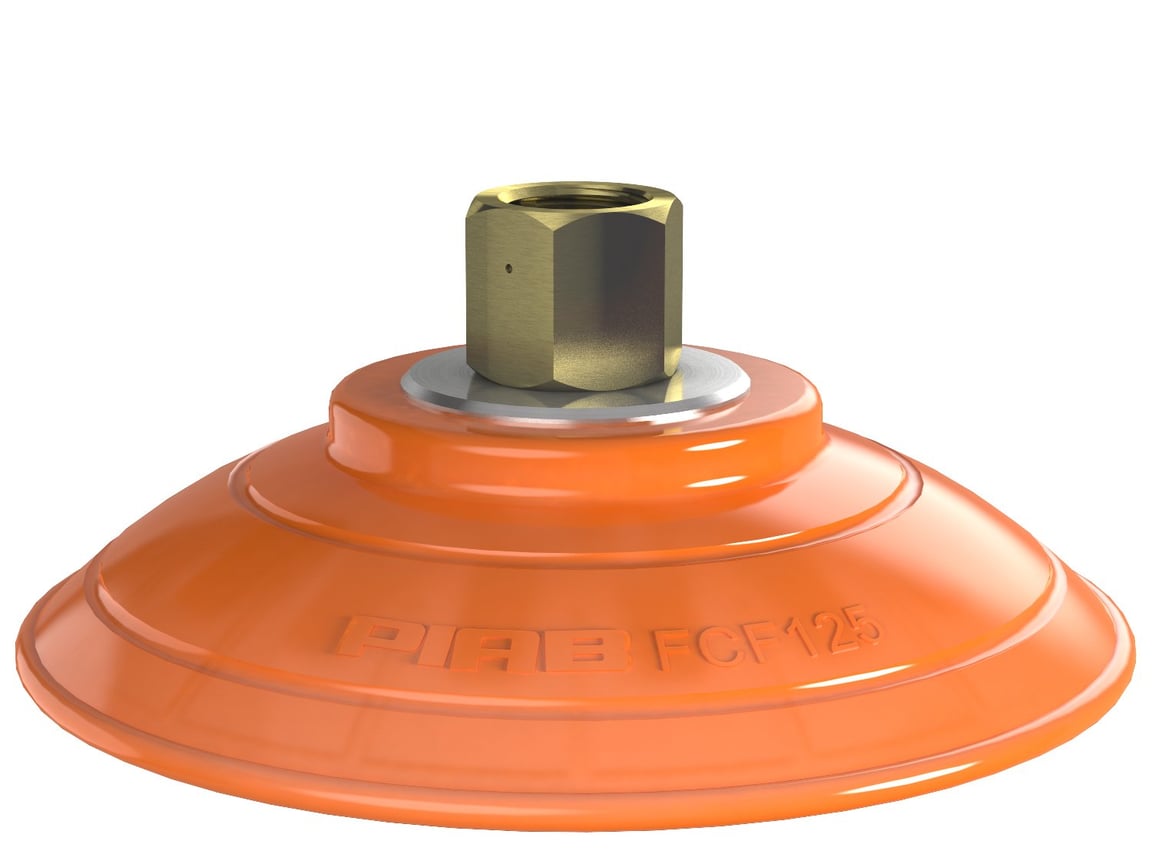 Suction cup FCF125P Polyurethane 55/60, G3/8" female, 17 mm thread