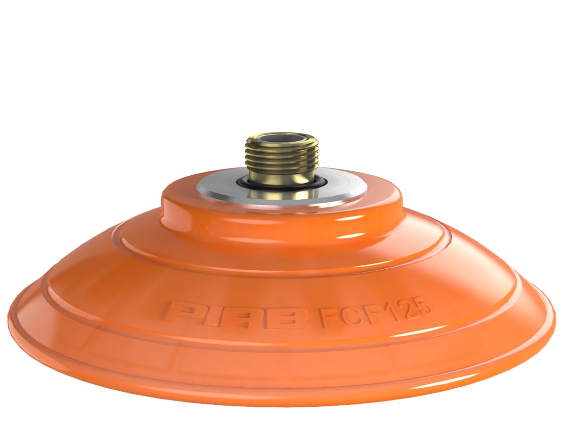 Suction cup FCF125P Polyurethane 55/60, G3/8" male, with mesh filter - 1