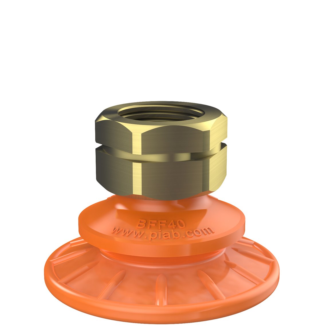 Ventosa BFF40P Poliuretano 55/60, 3/8" NPT femmina - 1