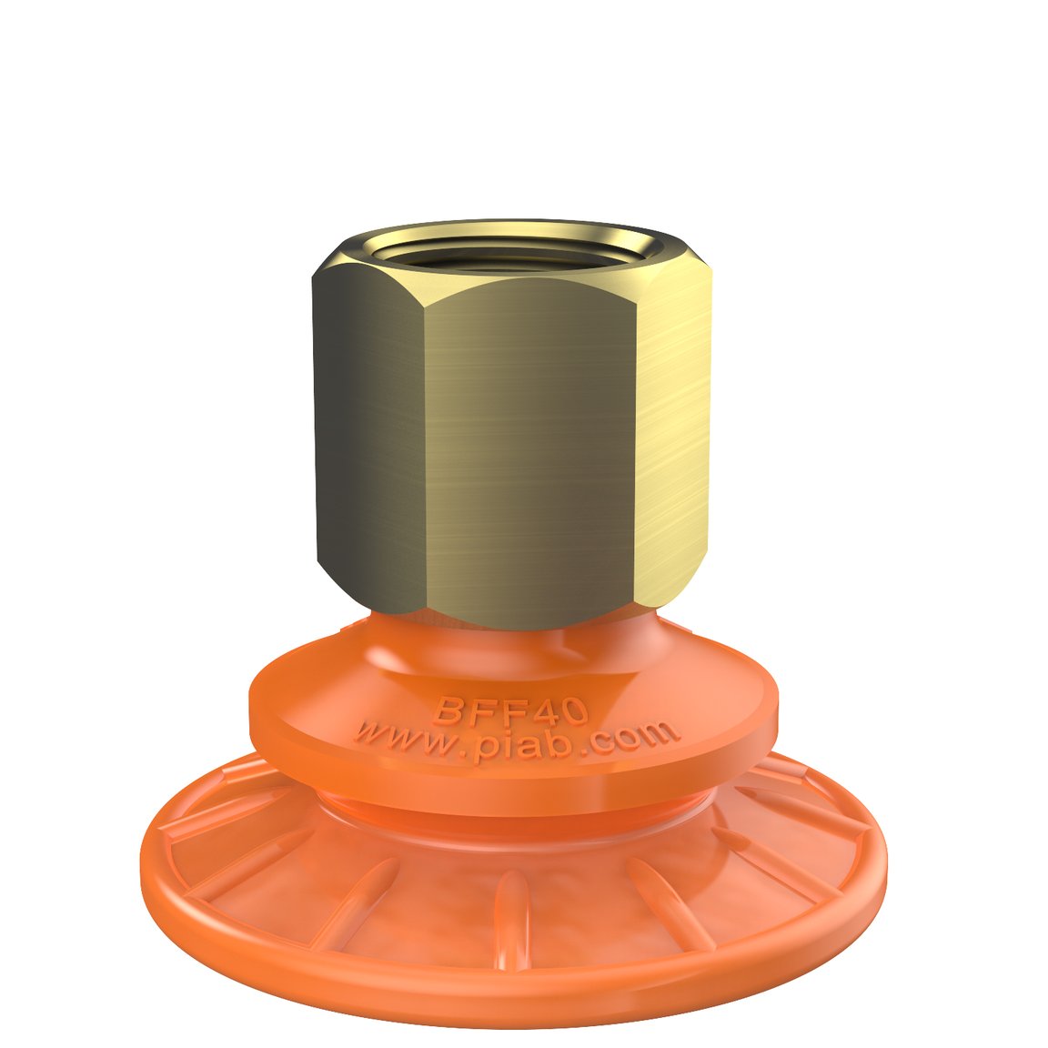 Suction cup BFF40P Polyurethane 55/60, G3/8" female, 17 mm thread