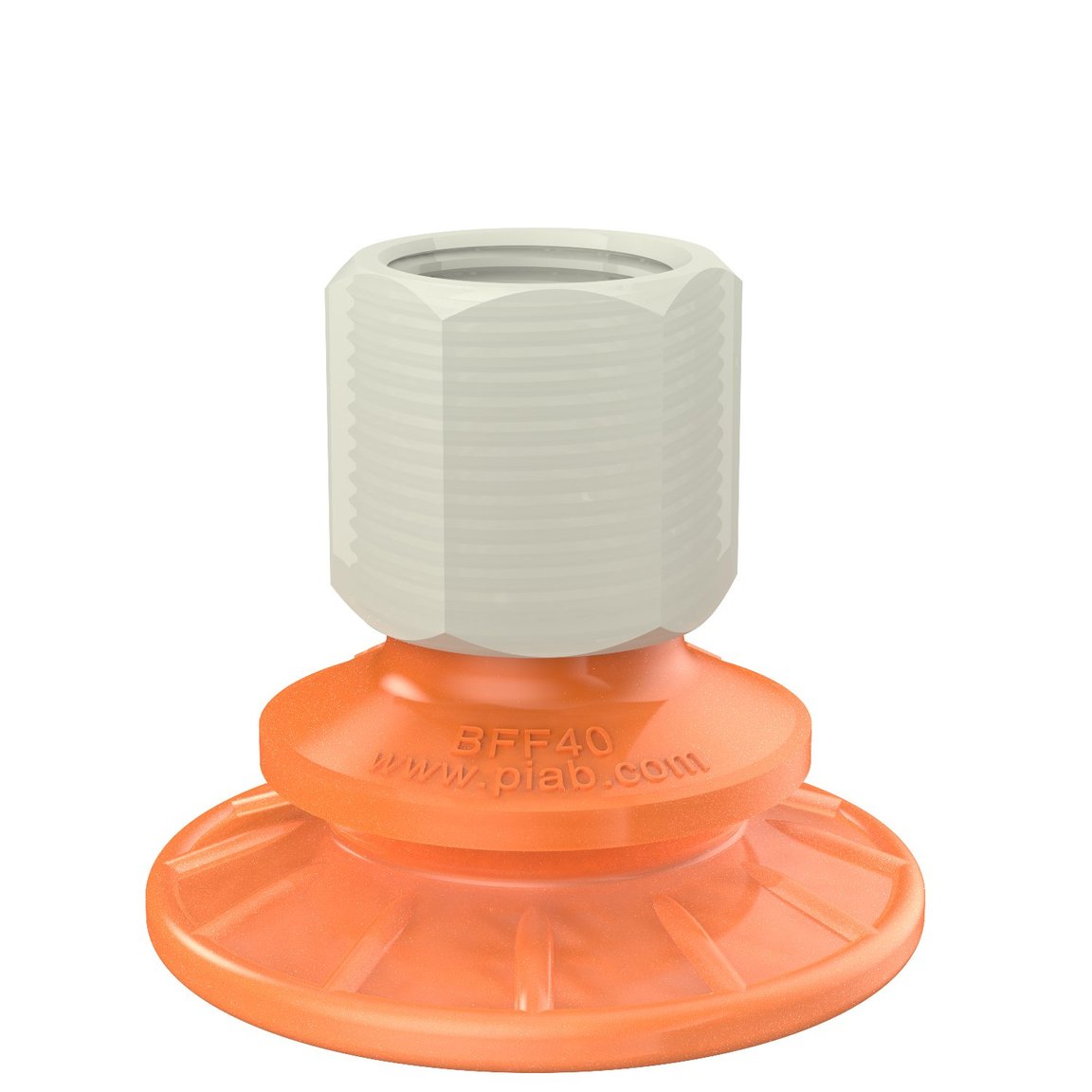 Suction cup BFF40P Polyurethane 55/60, G3/8" female, plastic thread