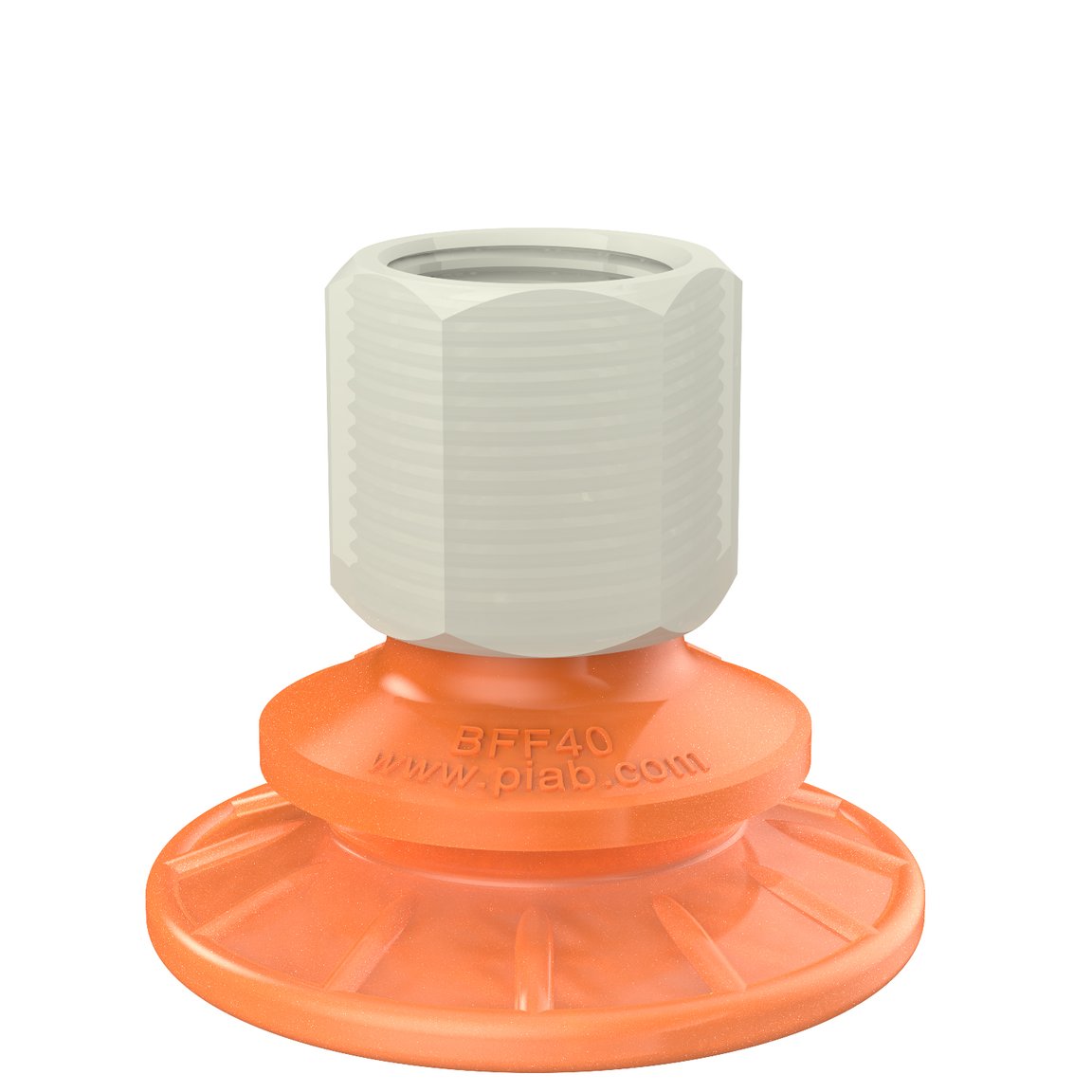 Ventosa BFF40P Poliuretano 55/60, G3/8" femmina, attacco in plastica - 1