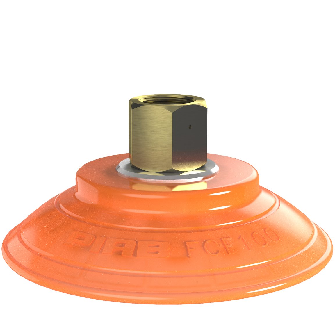 Suction cup FCF100P Polyurethane 55/60, G3/8" female, 17 mm thread - 1