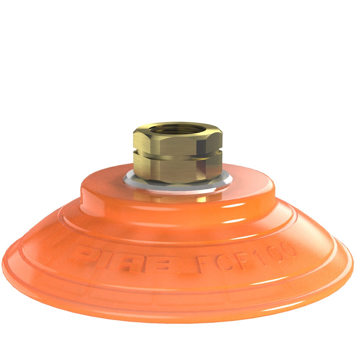 Suction cup FCF100P Polyurethane 55/60, 3/8" NPT female