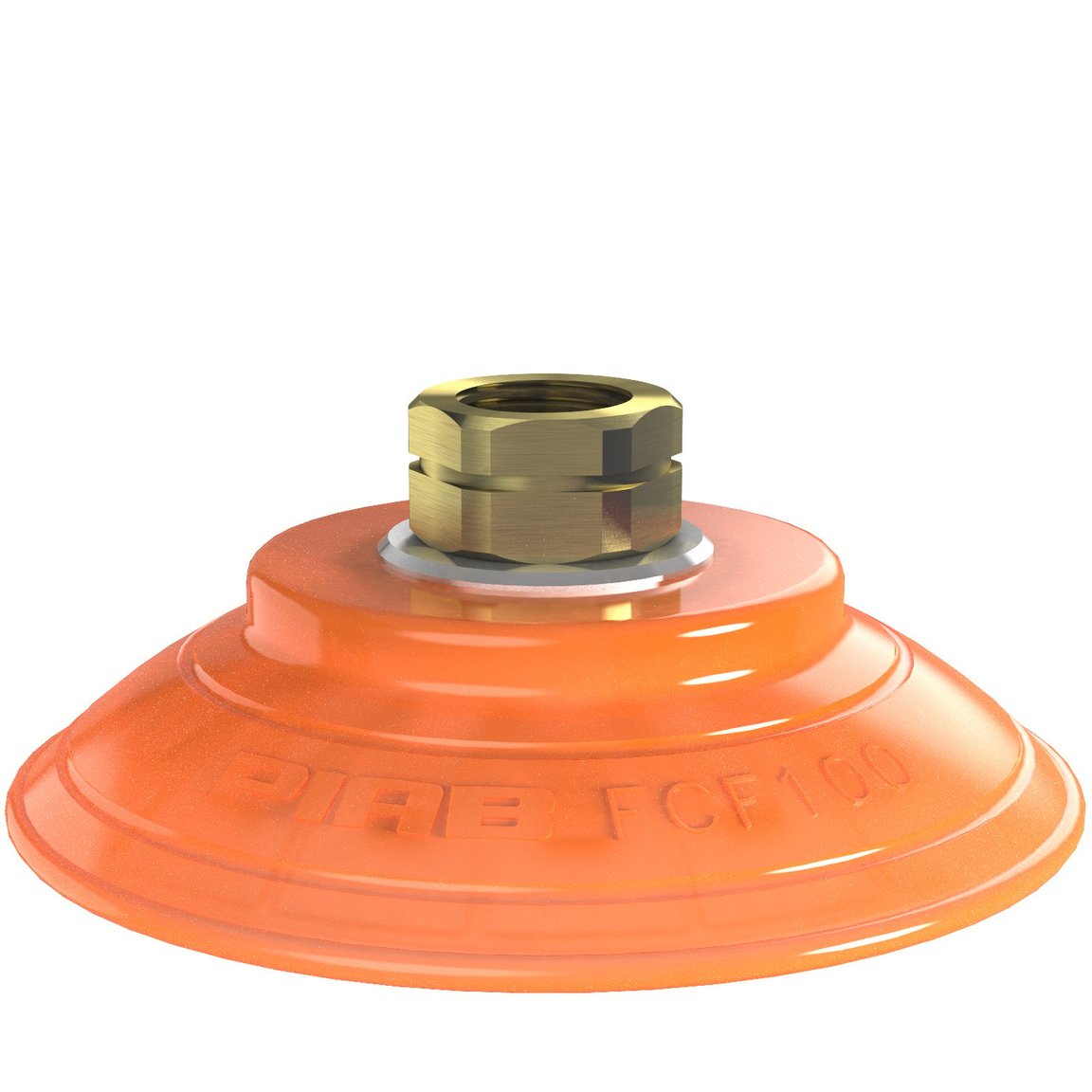 Ventosa FCF100P Poliuretano 55/60, 3/8" NPT fêmea