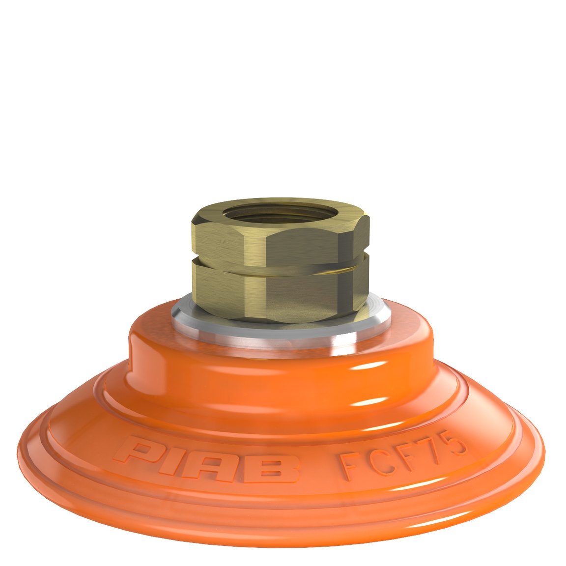 Suction cup FCF75P Polyurethane 55/60, 3/8" NPT female - 1