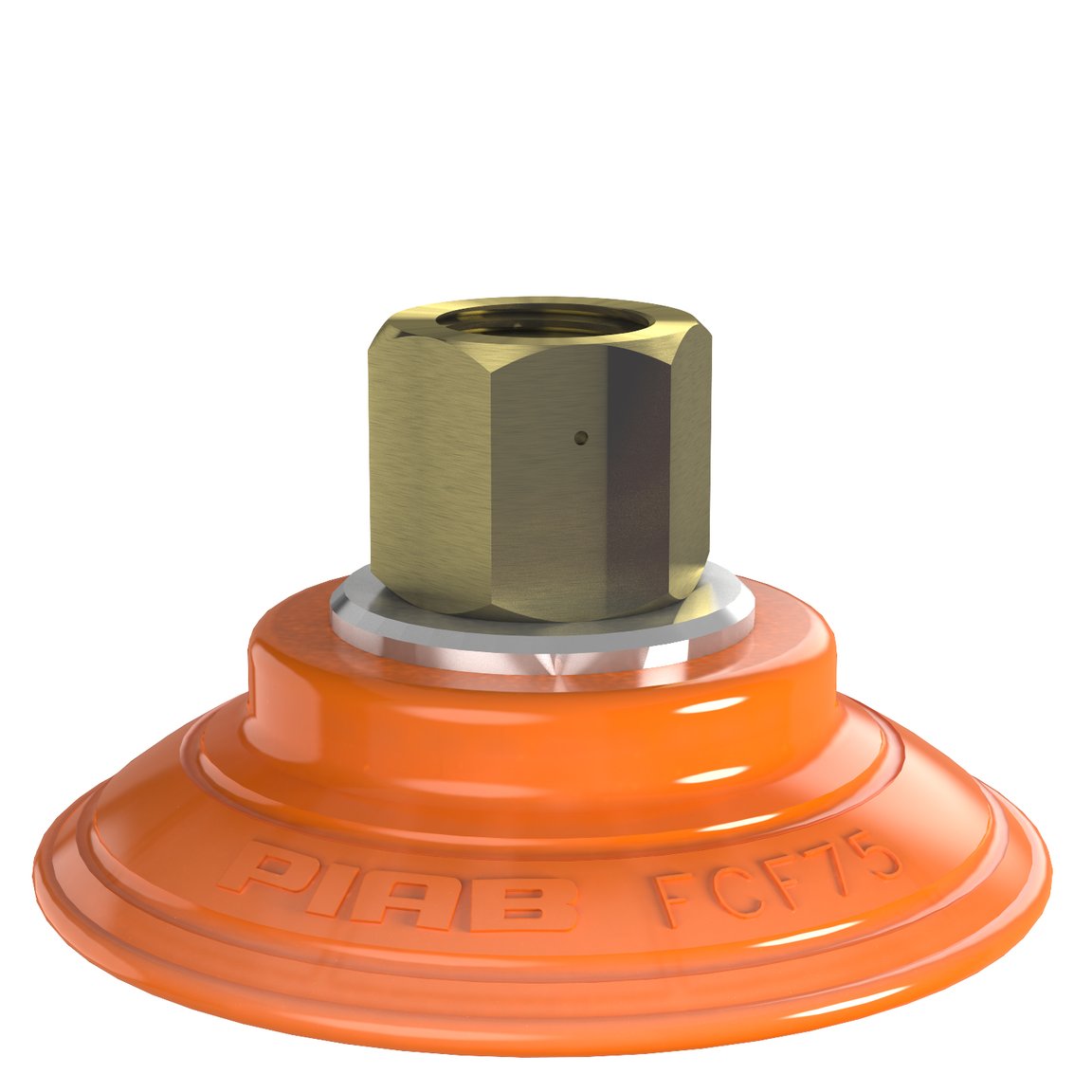 Suction cup FCF75P Polyurethane 55/60, G3/8" female, 17 mm thread - 1