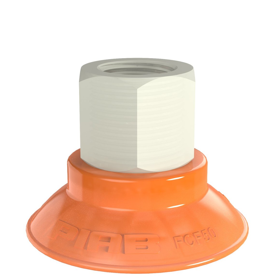 Suction cup FCF50P Polyurethane 55/60, G3/8" female plastic - 1