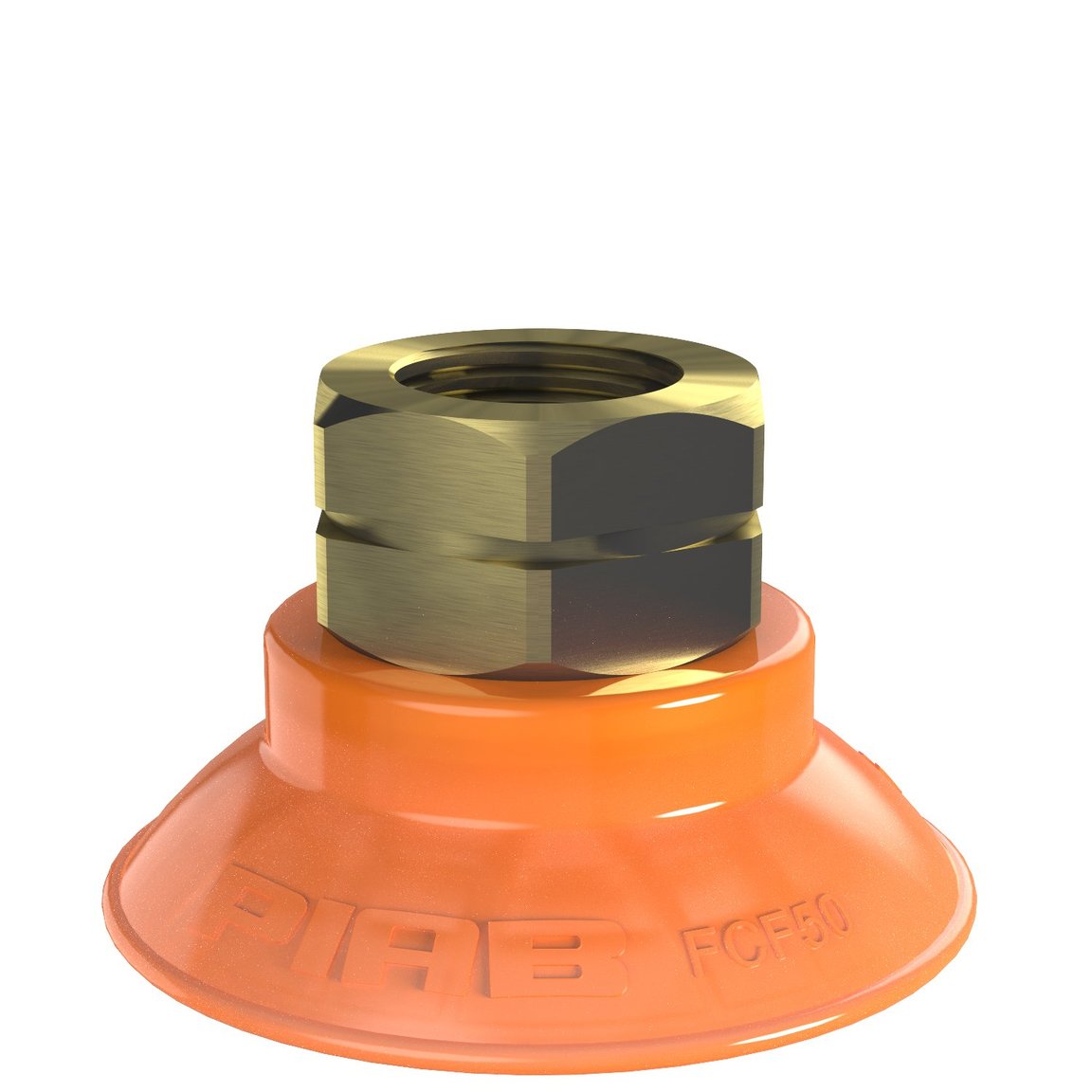 Ventosa FCF50P Poliuretano 55/60, 3/8" NPT fêmea - 1