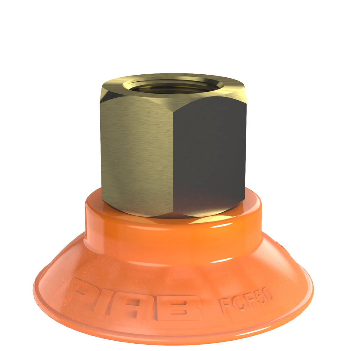 Suction cup FCF50P Polyurethane 55/60, G3/8" female, 17 mm thread - 1
