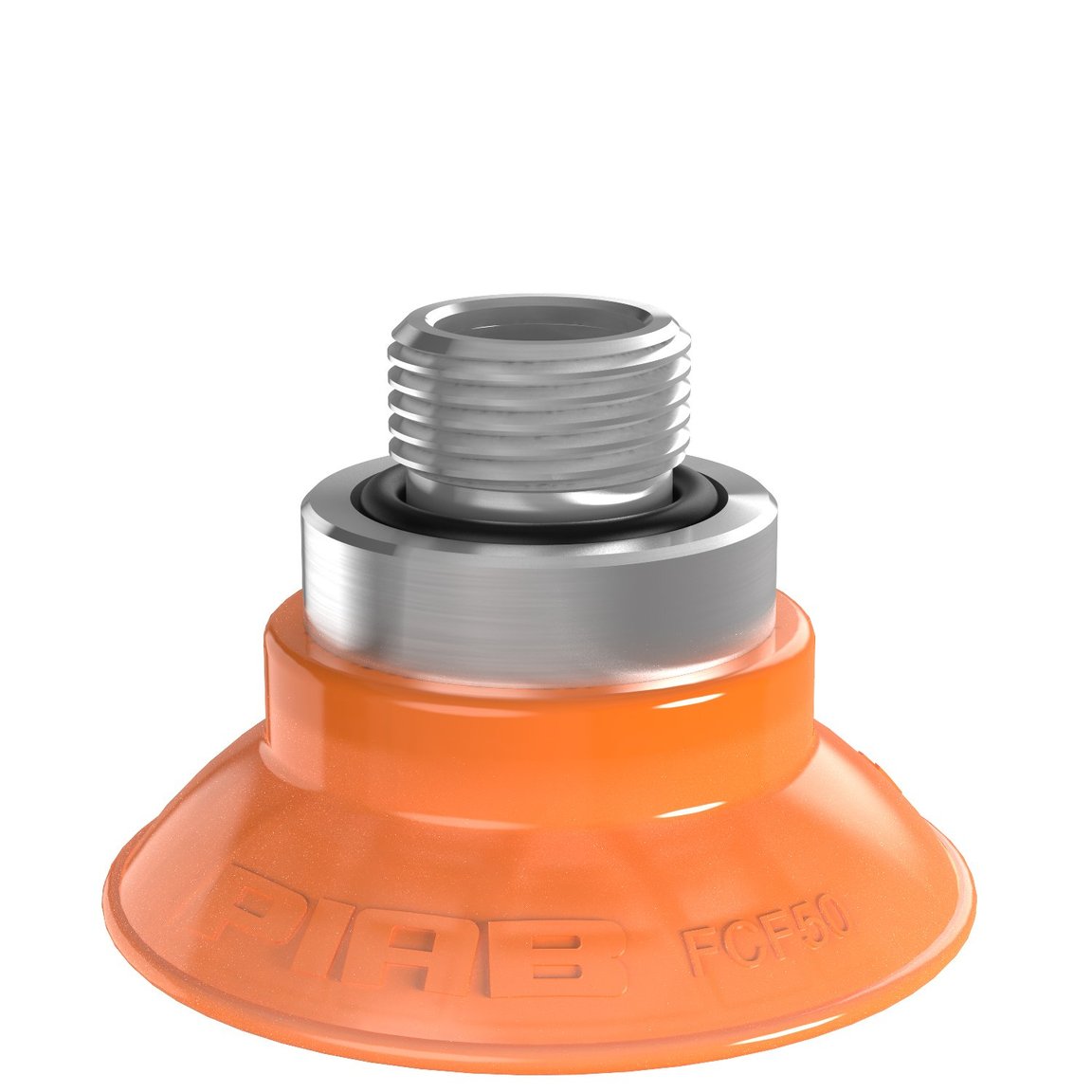 Suction cup FCF50P Polyurethane 55/60, G3/8" male, G1/8" female - 1