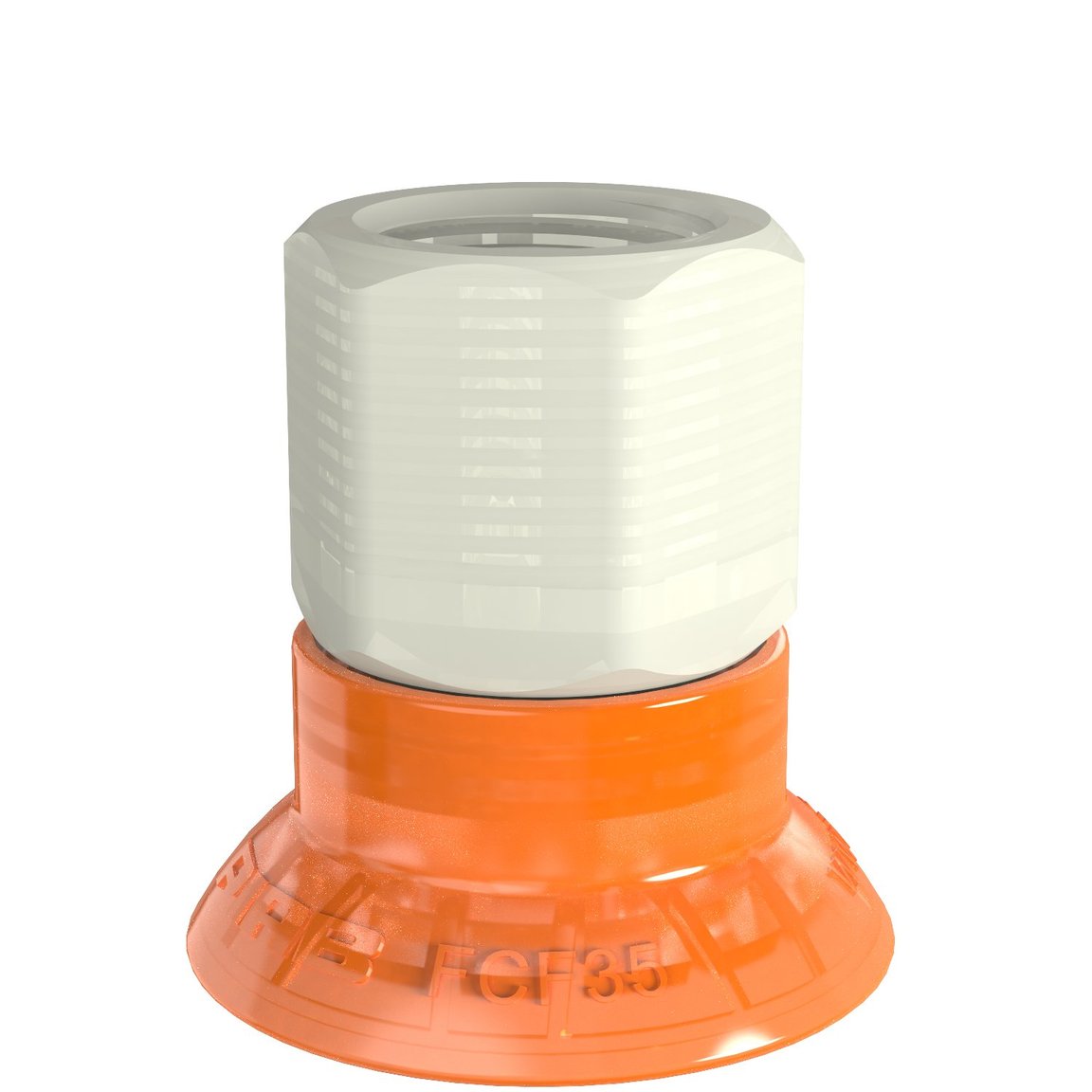 Suction cup FCF35P Polyurethane 55/60, G3/8" female plastic - 1