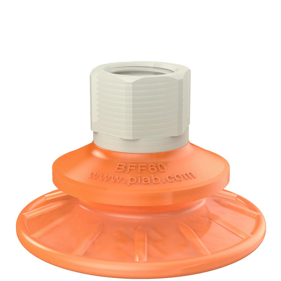 Suction cup BFF60P Polyurethane 55/60, G3/8" female, plastic thread