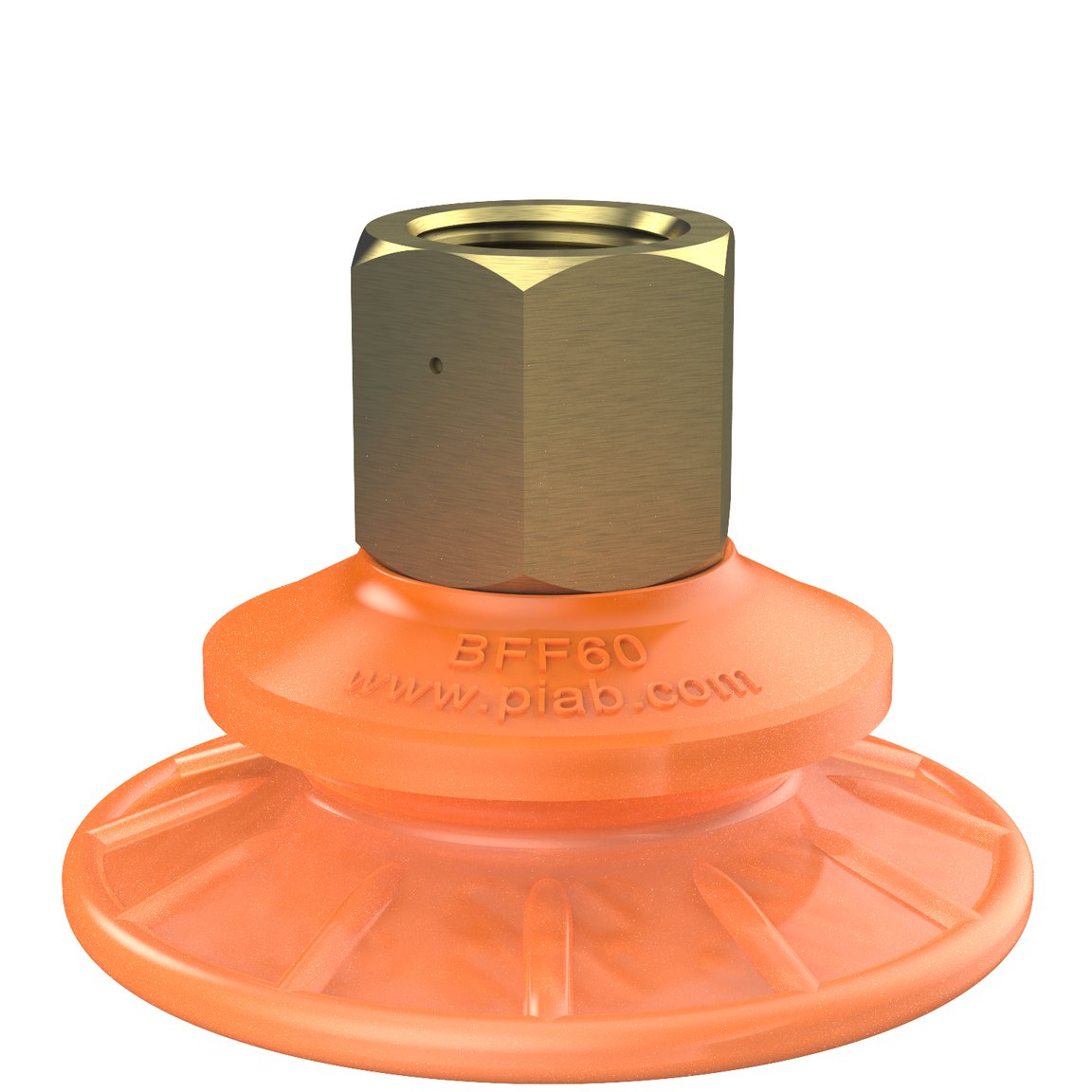 Suction cup BFF60P Polyurethane 55/60, G3/8" female, 17 mm thread