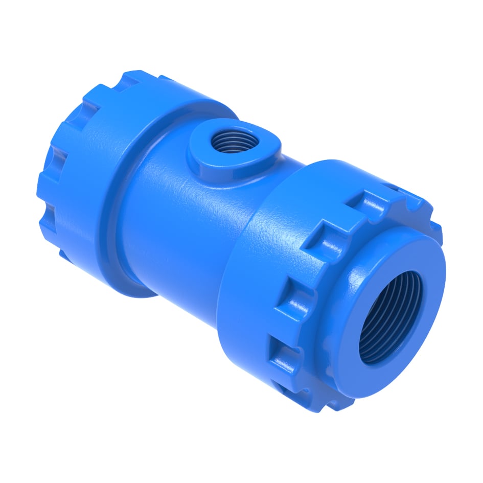 Pinch valve DN32 (4 bar) internal thread