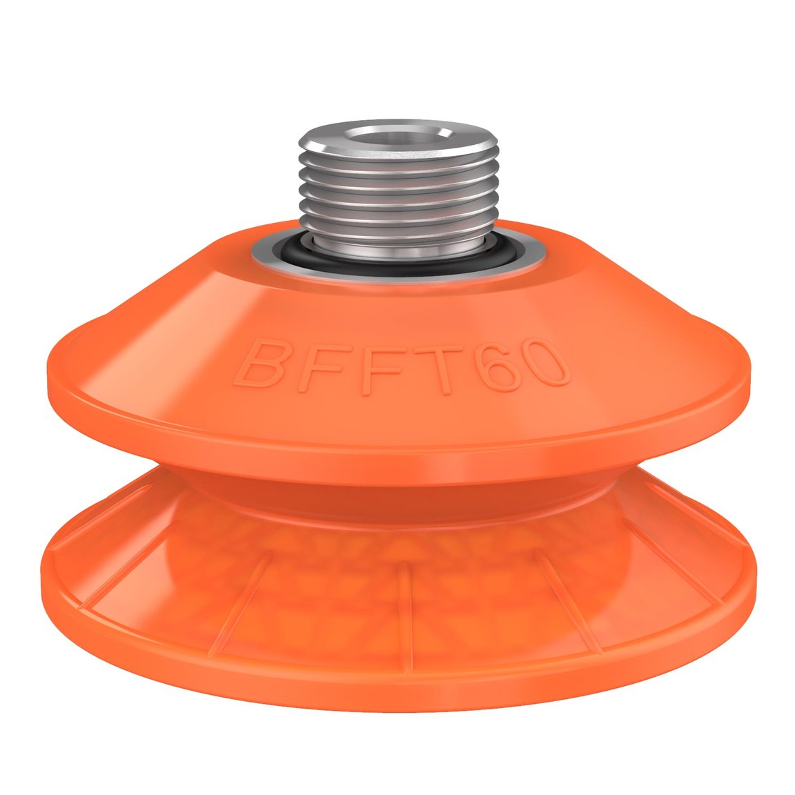 Saugnapf BFFT60P-2 Polyurethan 60/60/30, G3/8" Außengewinde, 1/8" NPSF Innengewinde, mit Filtersieb - 2