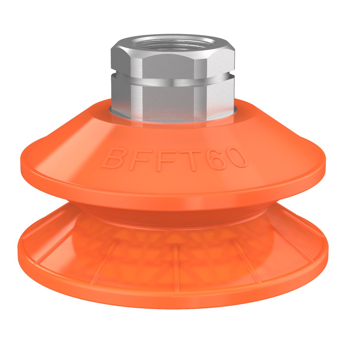 Suction cup BFFT60P-2 Polyurethane 60/60/30, 3/8" NPT female, with mesh filter - 1