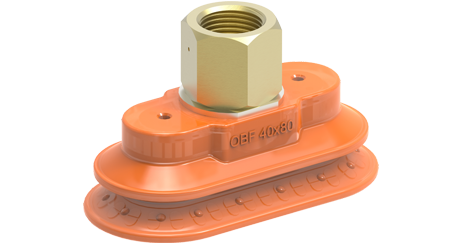 Oval bellows suction cups