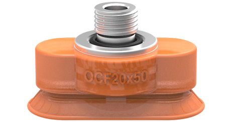 Oval concave suction cups
