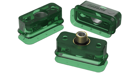 Rectangular bellows suction cups