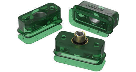 Rectangular bellows suction cups