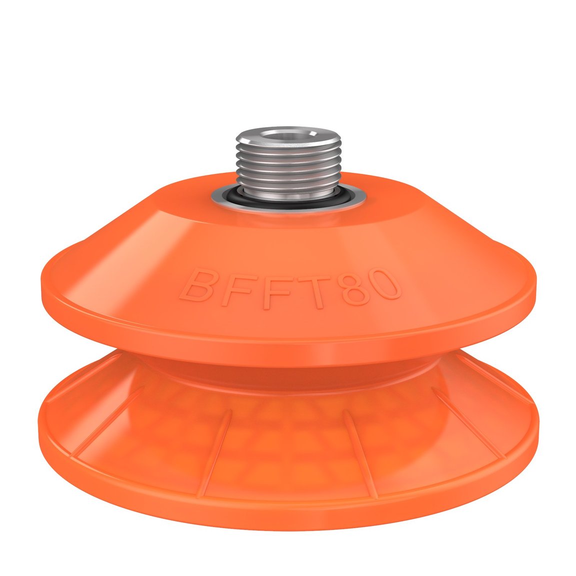 Ventouse BFFT80P-2 Polyuréthane 60/60/30, G3/8" mâle, 1/8" NPSF femelle, avec filtre à mailles - 1