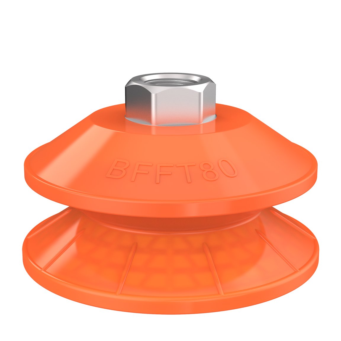Suction cup BFFT80P-2 Polyurethane 60/60/30, G3/8" female, with mesh filter