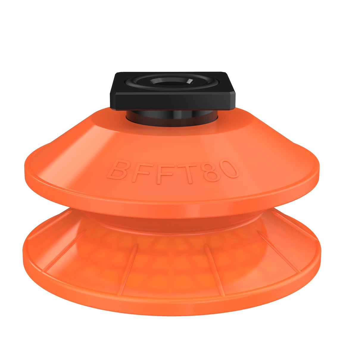 Suction cup BFFT80P-2 Polyurethane 60/60/30, T-slot, with mesh filter - 1