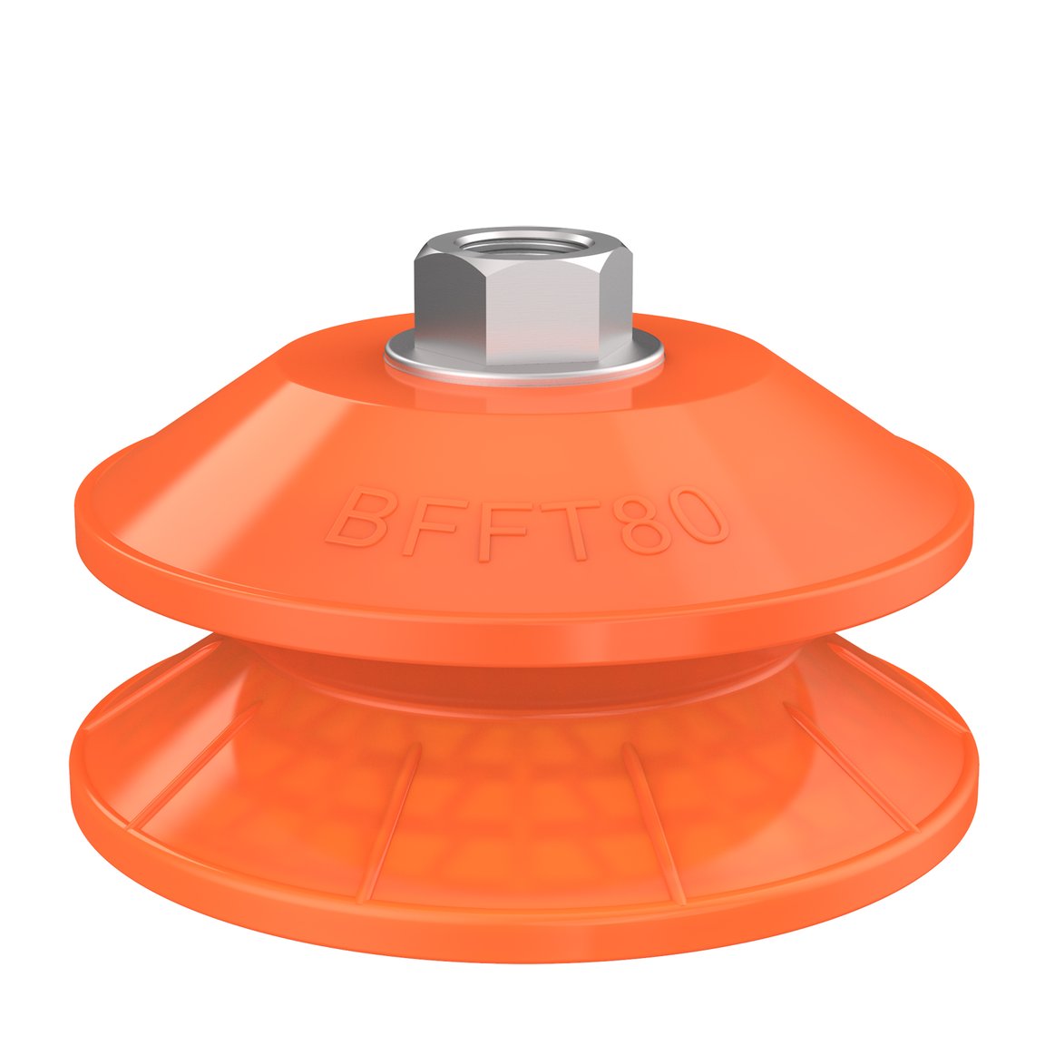 Suction cup BFFT80P-2 Polyurethane 60/60/30, G1/4" female, with mesh filter - 1