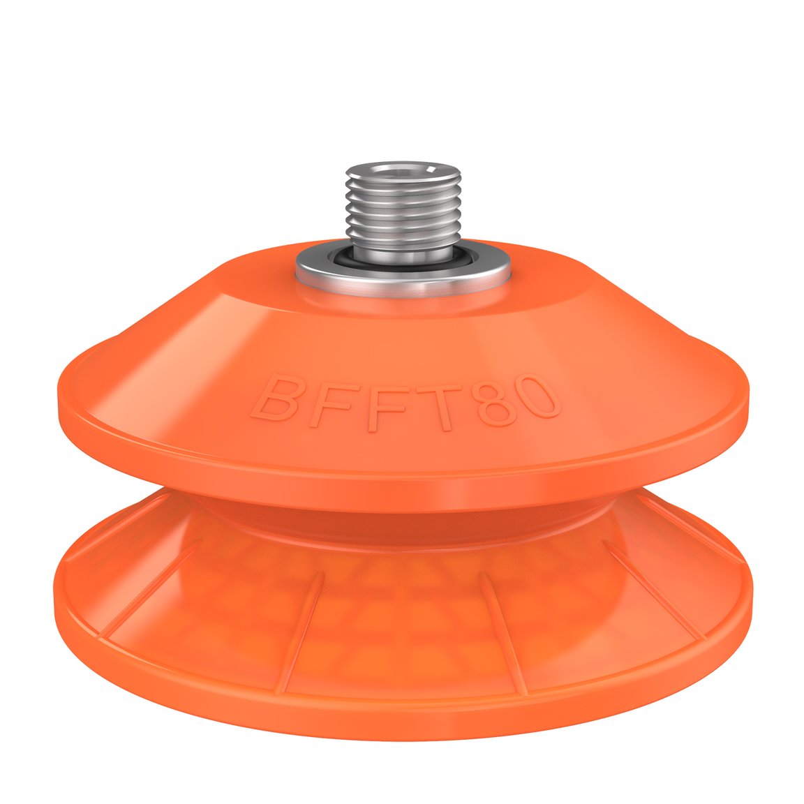 Suction cup BFFT80P-2 Polyurethane 60/60/30 G1/4" male with mesh filter - 1